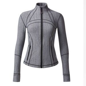 Lululemon Define Jacket Hazy Heather Heathered White Heathered Black